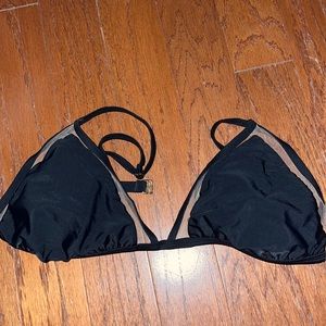 Black bikini with mesh outline